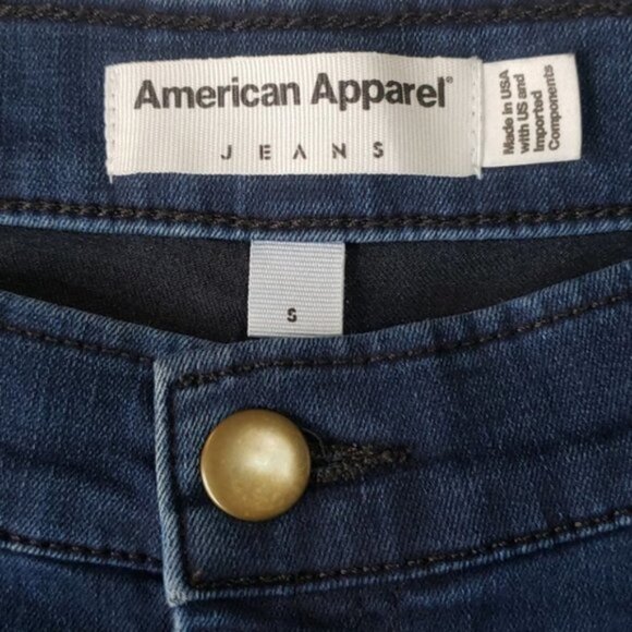 American Apparel Easy Jean High Rise Skinny Jegging Jeans - Picture 5 of 7